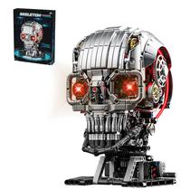 Conjunto de blocos de construção CSNRHG Mechanical Skull 1099+ peças Conjunto de blocos de construção CSNRHG Mechanical Skull 1099+ peças