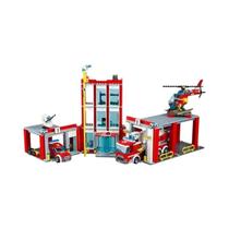 Conjunto De Blocos De Construção Da Estação De Bombeiros Da Cidade Com 958 Peças, Compatível Com O Conjunto De Blocos De Construção Da Estação De Bombeiros Da Cidade Com 958 Peças, Compatível Com O