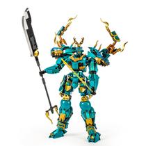 Conjunto de blocos de construção DAHONPA Green Dragon Transforming Mech Conjunto de blocos de construção DAHONPA Green Dragon Transforming Mech