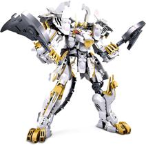 Conjunto de blocos de construção DAHONPA White Tiger Transforming Mech Conjunto de blocos de construção DAHONPA White Tiger Transforming Mech