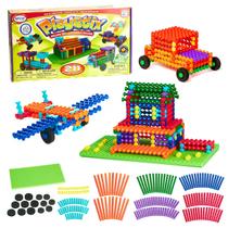 Conjunto de blocos de construção de brinquedos de construção Playstix 211 peças