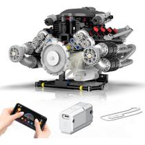 Conjunto De Blocos De Construção De Motor V8 689 Peças 689 de Montar Encaixe Brastoy Conjunto De Blocos De Construção De Motor V8 689 Peças 689 de Montar Encaixe Brastoy