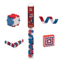 Conjunto de blocos de construção de quebra-cabeça 3D PLUS PLUS Patriotic Mini