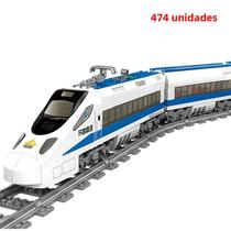 Conjunto De Blocos De Construção De Trem Ferroviário De Alta Velocidade Para Meninos 78 Cm Brinquedo