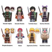 Conjunto de blocos de construção Demon Slayer Anime 8x Mini Figures
