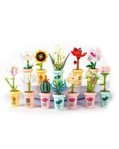 Conjunto de blocos de construção Dovob Decor Flower Potted Plants 500 unidades Conjunto de blocos de construção Dovob Decor Flower Potted Plants 500 unidades