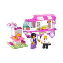 Conjunto De Blocos De Construção Educacionais Para Crianças 102PCS Friends City Vans Snack House Car