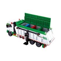Conjunto De Blocos De Construção Educativos Para Crianças 432PCS Caminhão De Lixo Da Cidade