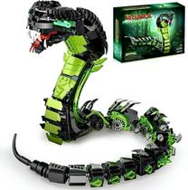 Conjunto de blocos de construção Fangool 2025 Mechanical Snake 689 unidades