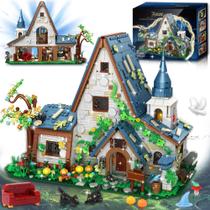 Conjunto de blocos de construção FlicineCrt Magic Stone House Girl 8-12 2666 unidades