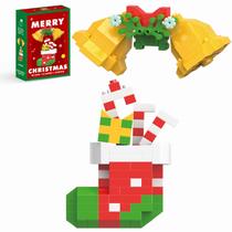 Conjunto de blocos de construção HGCYCF Christmas Bells & Boot 174+245 unidades Conjunto de blocos de construção HGCYCF Christmas Bells & Boot 174+245 unidades