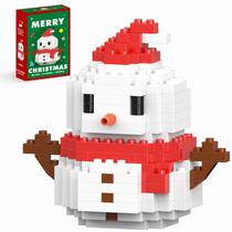 Conjunto de blocos de construção HGCYCF Christmas Red Snowman 174 unidades
