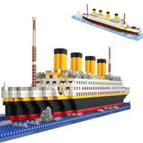 Conjunto de blocos de construção Jameg Titanic Micro Mini 1860 unidades 3D Conjunto de blocos de construção Jameg Titanic Micro Mini 1860 unidades 3D