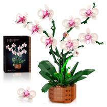 Conjunto de Blocos de Construção Joniuuca Orchid com LED - 729 Peças Conjunto de Blocos de Construção Joniuuca Orchid com LED - 729 Peças