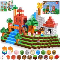 Conjunto de blocos de construção magnéticos Annexfun Grassland 150PCS Conjunto de blocos de construção magnéticos Annexfun Grassland 150PCS