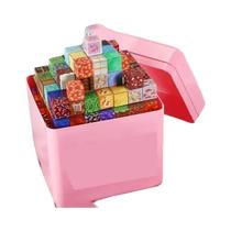 Conjunto De Blocos De Construção Magnéticos Para Crianças Com Balde De Armazenamento, Brinquedo