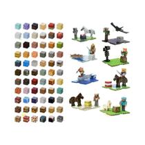 Conjunto De Blocos De Construção Magnéticos Para Crianças Estilo Pixel Mundo Mine Para Meninos E