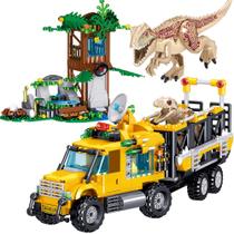 Conjunto de blocos de construção Mesiondy Dinosaurs Dinosaur Park 546 unidades