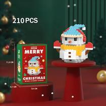 Conjunto De Blocos De Construção Micro Mini, Quebra-Cabeça De Natal Para Meninos E Meninas