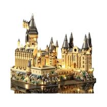 Conjunto De Blocos De Construção Micro Para Adultos E Crianças, Castelo Mágico, Luz Criativa,