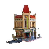 Conjunto De Blocos De Construção Modular De Cinema Palácio Da Cidade Com 2196 Peças, Presente De