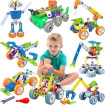 Conjunto de blocos de construção MOONTOY, 175 peças, brinquedos STEM para crianças de 4 a 10 anos Conjunto de blocos de construção MOONTOY, 175 peças, brinquedos STEM para crianças de 4 a 10 anos