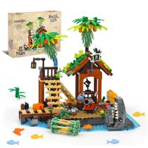 Conjunto de Blocos de Construção NERCISU Ilhas Pretas do Pirata 484 Peças Conjunto de Blocos de Construção NERCISU Ilhas Pretas do Pirata 484 Peças
