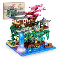 Conjunto de blocos de construção NEWABWN Peach Blossom Pond Micro 3320PCS Conjunto de blocos de construção NEWABWN Peach Blossom Pond Micro 3320PCS