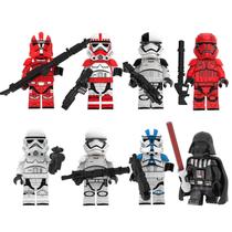 Conjunto de blocos de construção para crianças, 8 peças, minifiguras, 4,5 cm, ABS
