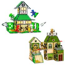 Conjunto de blocos de construção Picasso Tiles PTQ02 com 102 unidades e 8 figuras