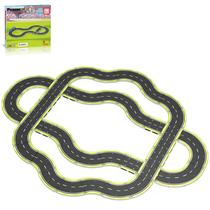 Conjunto de blocos de construção PicassoTiles Magnet Tile Car Track 3+ Conjunto de blocos de construção PicassoTiles Magnet Tile Car Track 3+