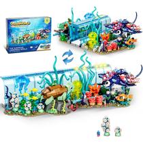 Conjunto de blocos de construção QLT QIAOLETONG Aquarium com Lego Compat. Conjunto de blocos de construção QLT QIAOLETONG Aquarium com Lego Compat.