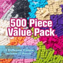 Conjunto de blocos de construção SCS Direct Friends Pastel Bricks 500 unidades Conjunto de blocos de construção SCS Direct Friends Pastel Bricks 500 unidades