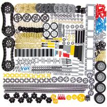 Conjunto de blocos de construção SEEMEY, compatível com 844 pinos, engrenagens e eixos Conjunto de blocos de construção SEEMEY, compatível com 844 pinos, engrenagens e eixos