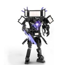 Conjunto de blocos de construção Skibidi Funny Toilet Man Titan 650 unidades
