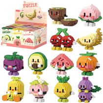 Conjunto de blocos de construção TIM CHESS Micro 12 em 1 Cute Fruit Series