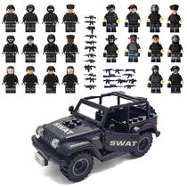 Conjunto de blocos de construção Toysvill SWAT Military Police com SUV 22 PCS