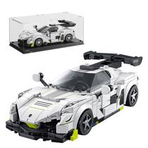 Conjunto de blocos de construção TYCOLE Super Sports Car com vitrine Conjunto de blocos de construção TYCOLE Super Sports Car com vitrine