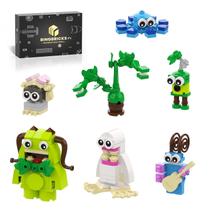 Conjunto de blocos de construção Wubbox Sing Monsters 7 em 1, 185 unidades para crianças Conjunto de blocos de construção Wubbox Sing Monsters 7 em 1, 185 unidades para crianças