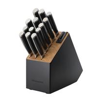 Conjunto de blocos de facas KitchenAid Gourmet de 14 peças em aço inoxidável