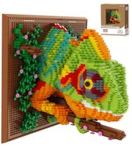 Conjunto de Blocos de Montar 3D para Arte de Parede Camaleão Loyratche Conjunto de Blocos de Montar 3D para Arte de Parede Camaleão Loyratche