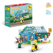 Conjunto de Blocos de Montar 642 Peças Cafeteria Compatível com Lego Ogi Mogi
