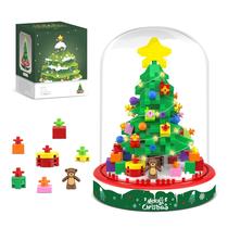 Conjunto de Blocos de Montar Alagoo Christmas Tree - 542 Peças com LED