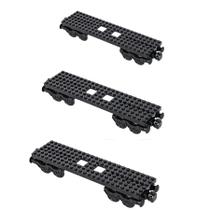Conjunto de Blocos de Montar Base de Trem TEREED 3 Peças 6 em 1