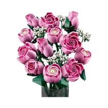 Conjunto De Blocos De Montar Buquê De Rosas Rosa 789 Peças Compatível Com Lego Presente Ideal De Conjunto De Blocos De Montar Buquê De Rosas Rosa 789 Peças Compatível Com Lego Presente Ideal De