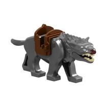 Conjunto De Blocos De Montar Clássicos De Animais Série Mágica Guerra Montaria Alce Javali Lobo