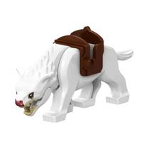 Conjunto De Blocos De Montar Clássicos De Animais Série Mágica Guerra Montaria Alce Javali Lobo
