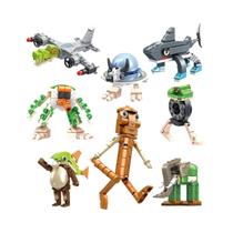 Conjunto De Blocos De Montar Coloridos Tung Tung Sahur Figura Tralalero LiriLi Boneca Ambalam