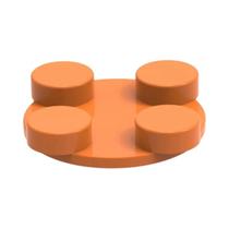 Conjunto De Blocos De Montar Com Disco Rotativo 2x2 3679 Compatível Com Tijolos Brinquedo Infantil