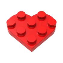 Conjunto De Blocos De Montar Coração Redondo 39613 103 Peças Compatível Com Blocos Brinquedo DIY